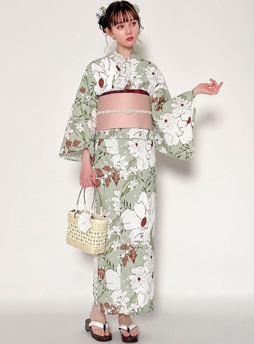 Japanese Cotton Yukata Kimono Women/ Japanese Women Summer Yukata