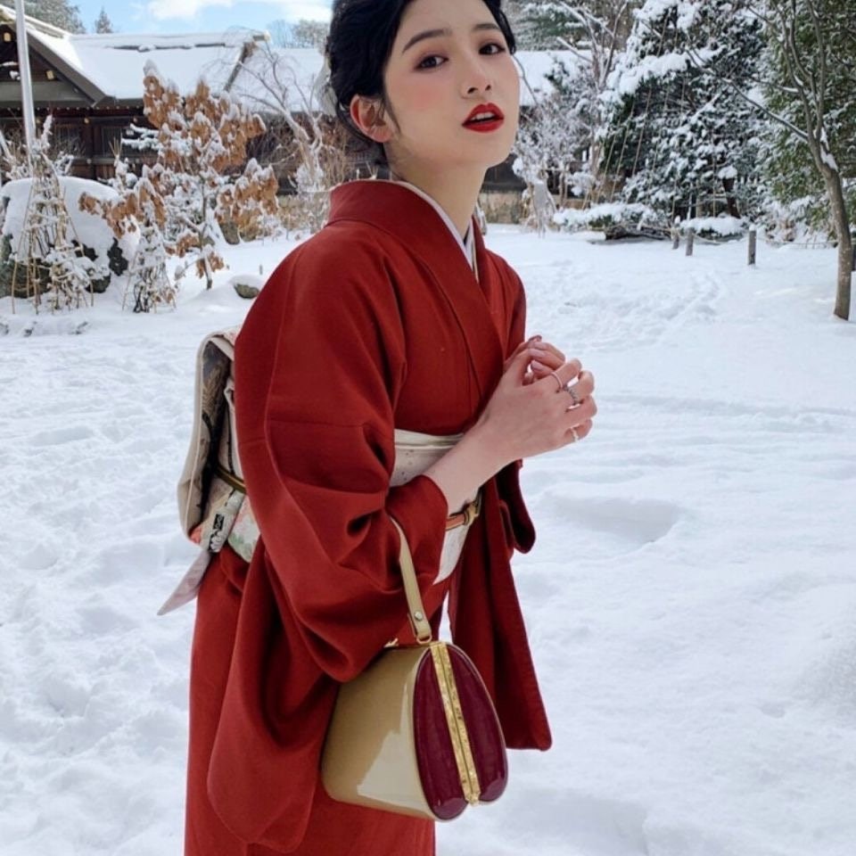 Red Japanese Kimono / Kimono Japanese / Kimono Dress / Kimono - Etsy