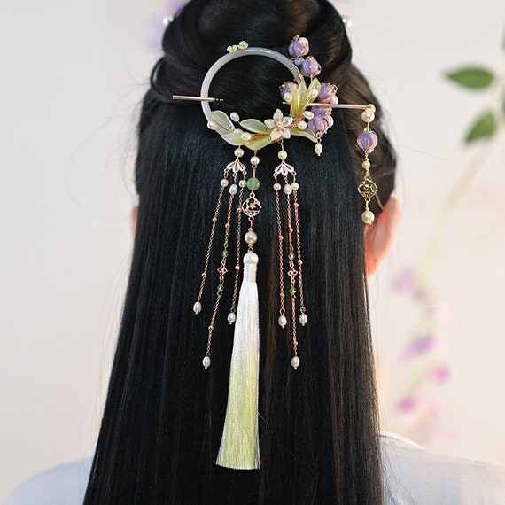 Comprar Horquillas japonesas para el pelo para mujer, accesorios para el  cabello, joyería para el cabello, 2 uds.