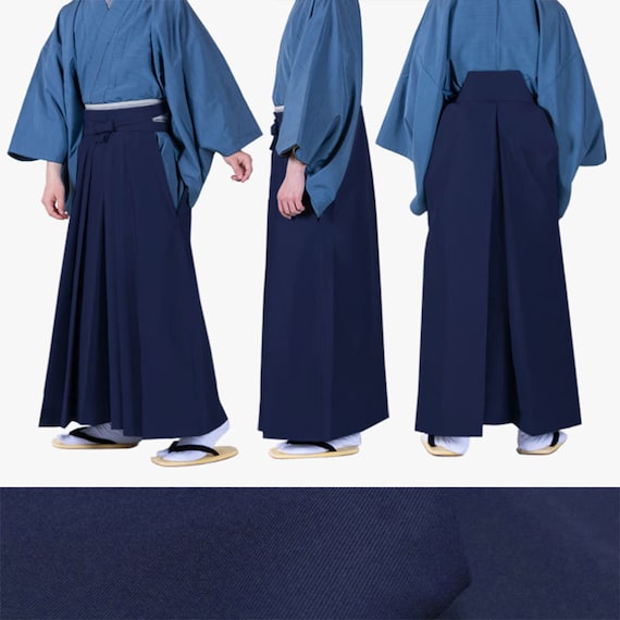  KYOETSU Men's Japanese Kimono Haori Hakama 3 piece set