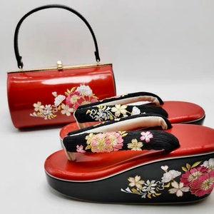 Mini Kimono bag Oogi fans (silk) - j-okini - Products from Japan