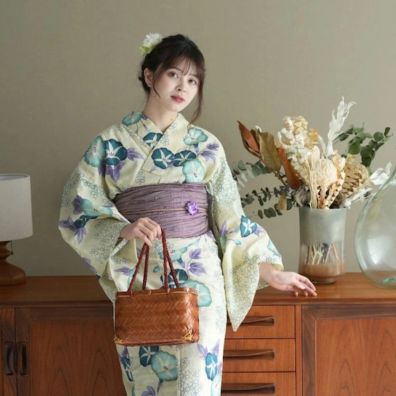 Kimono Yukata de algod n japon s para mujer kimono yukata de