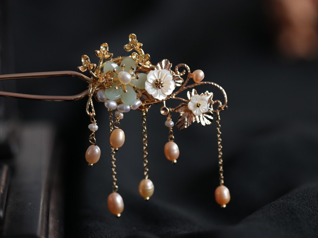 Chinese Tassel Hair Pin / Hair Fork / Qipao Accessories / Hair Etsy