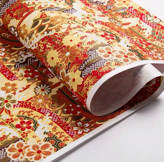 6 Colours Japanese Wrapping Paper Luxury Gift Wrap 42x58cm Gift