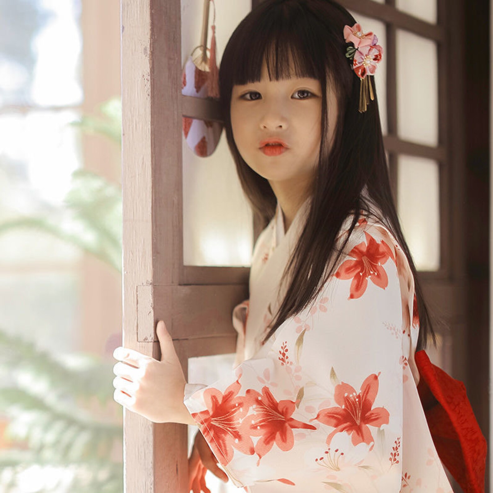 Children Kimono/ Kid Kimono/ Japanese Kimono / Kimono / Red Etsy