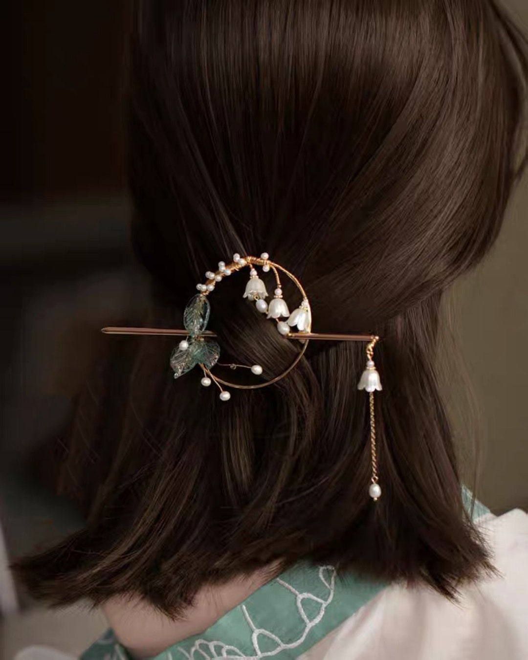 Chinese Hair Stick / Asian Hair Stick/ Tassel Hairpin / Floral Etsy