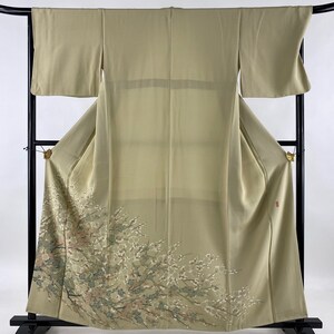 Rank A- Iro Tomesode Kimono, Japanese Vintage Kimono, Silk Kimono, A127