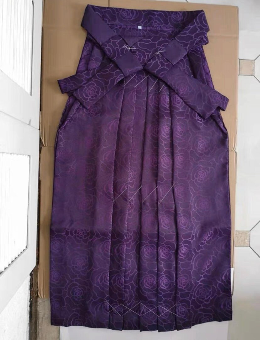 Japanese Women Hakama With Embroidery Japanese Hakama Woman Etsy