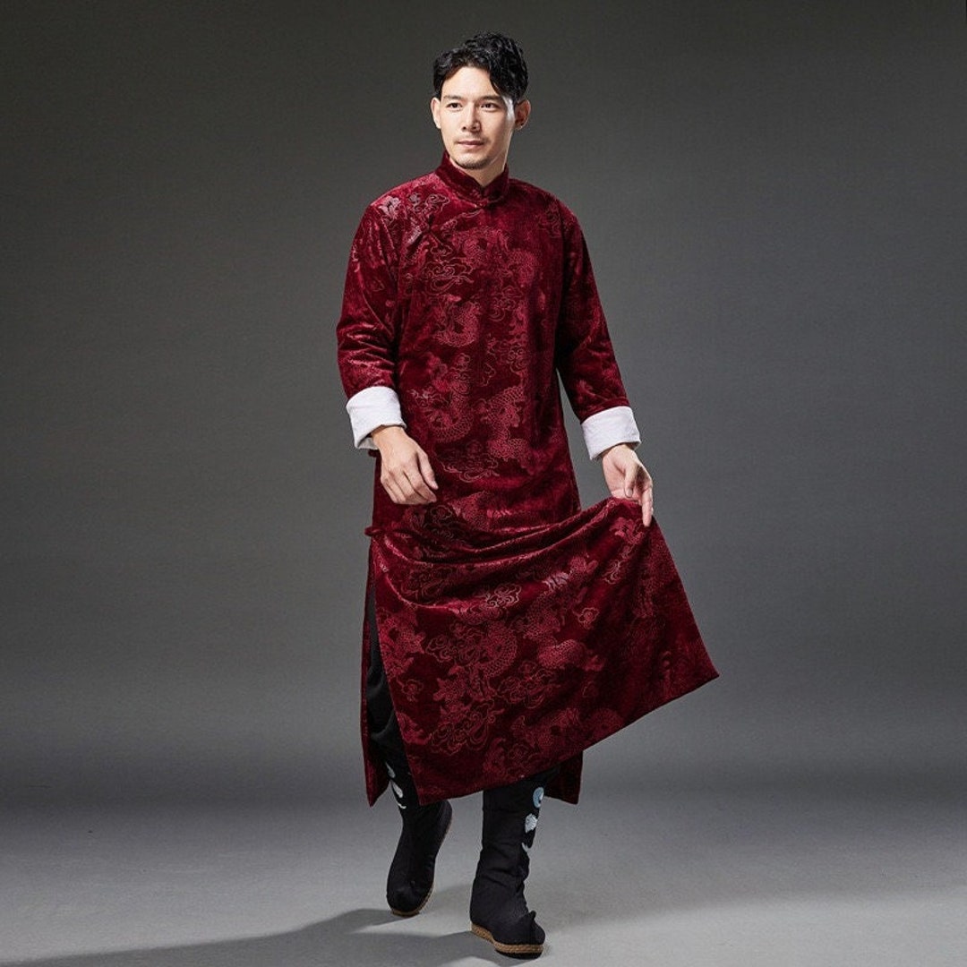 Men Chinese Chang Pao Chinese Changshan Chinese Tang Suit - Etsy