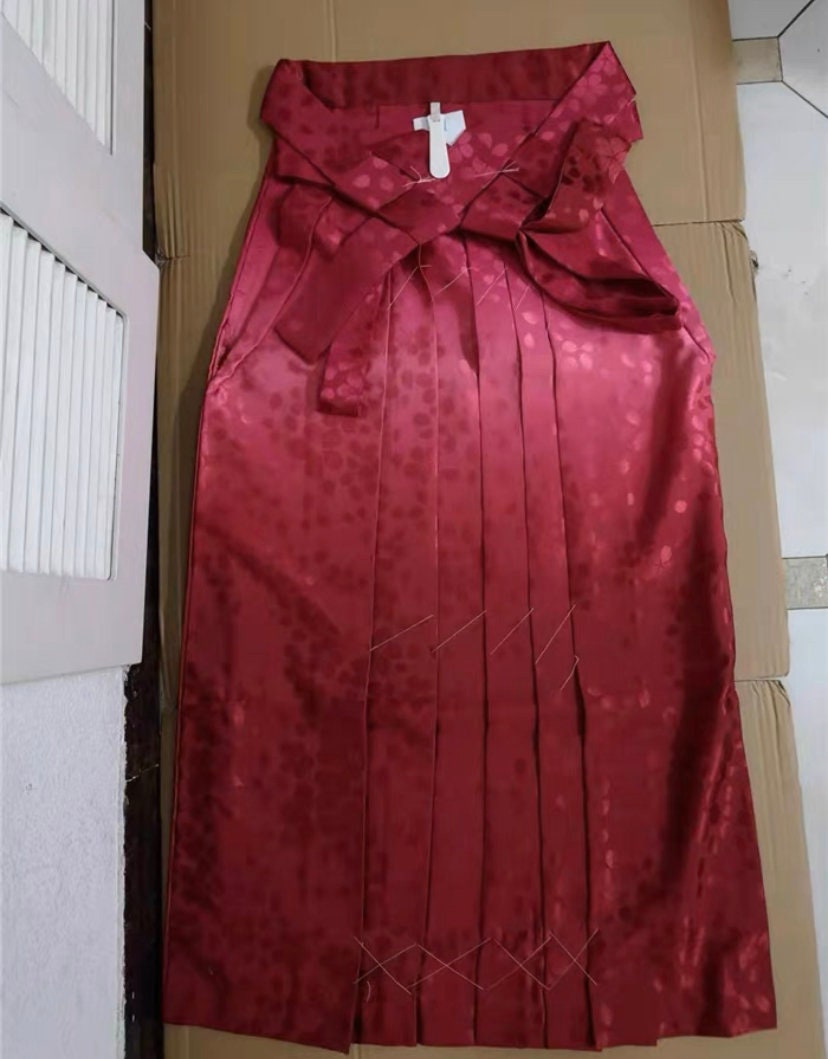 Japanese Women Hakama With Embroidery Japanese Hakama Woman Etsy