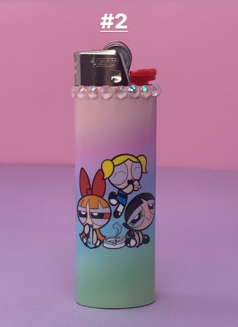 Bic Lighter Cute Lighter Puff Girls Stoner Lighter Etsy