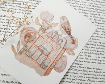 cartes oiseau rêverie format A5/ A6