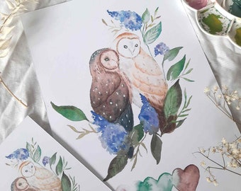 Les hiboux amoureux