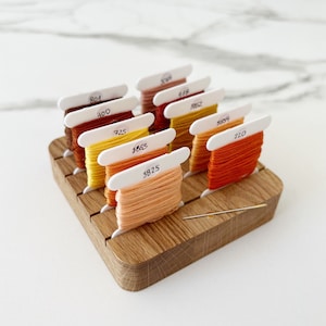 Support d'accessoires de broderie pour cartes à langer, organisateur de cartes à fil avec aimant pour aiguille, accessoires de couture, idéal pour les cartes à fil DMC
