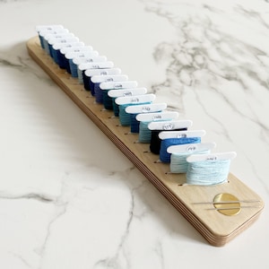 Stickzubehör Halter für Garnkarten, Wickelkarten, Garn-Organizer mit Magnet für Nadel, Zubehör für Stickerei, ideal für DMC-Garn
