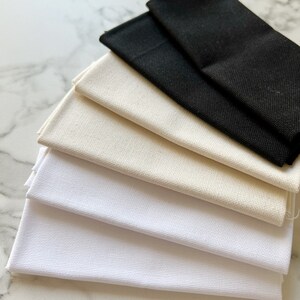 Fabric Package for Embroidery, Fabric Cuts Neutral, Modern Embroidery, Accessories for Embroidery, Cotton