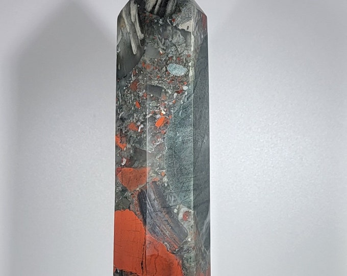 8.6" African Bloodstone Tower