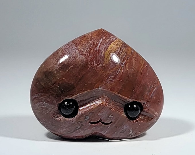 Petrified Wood Pet Rock Carving