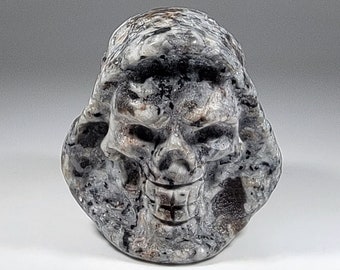 Yooperlite Reaper Skull Carving UV Reactive