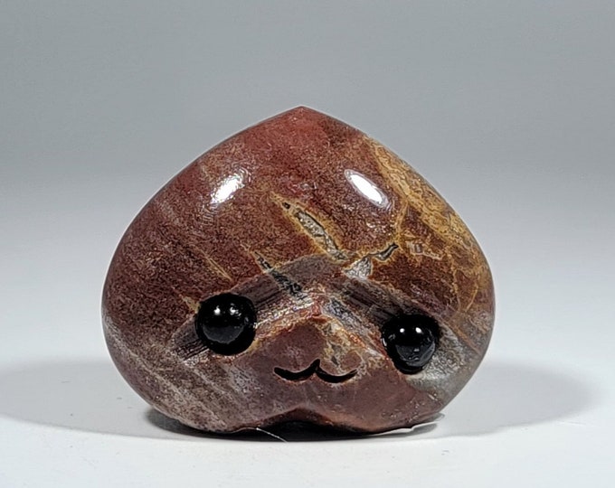 Petrified Wood Pet Rock Carving