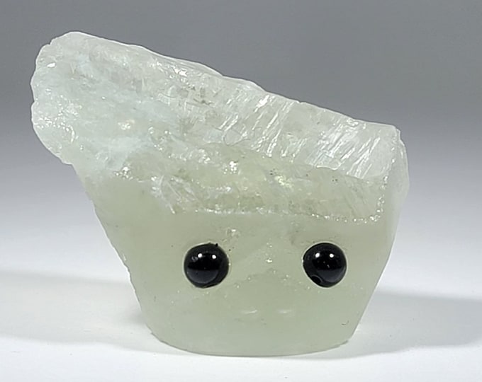 Prasiolite/Green Amethyst Pet Rock Carving