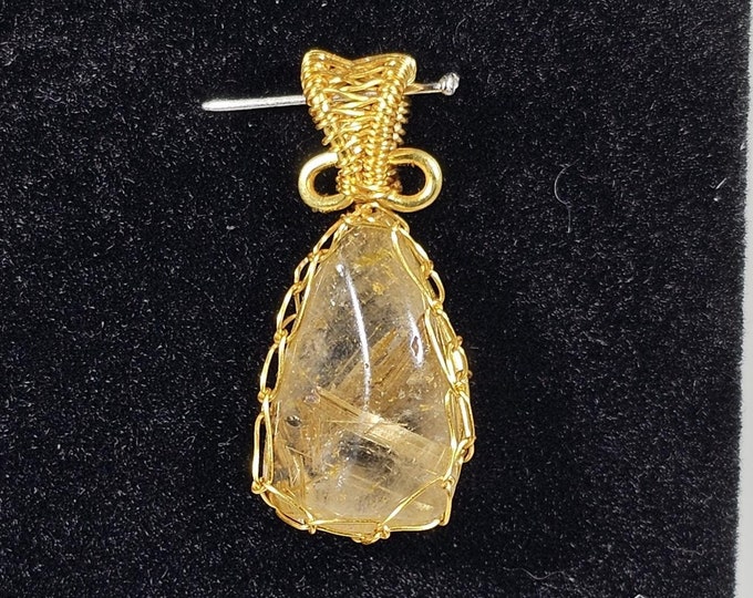 Golden Rutile Pendant