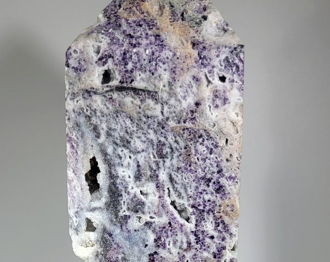 7.7" Druzy XL Purple Sphalerite Tower