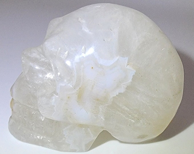 Agate Skull Carving