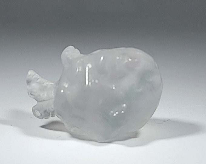Fluorite Human Heart Carving