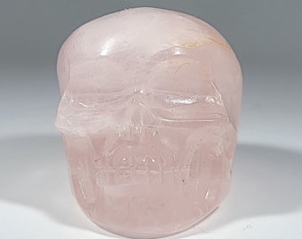 2" Rose Quartz Skull Carving