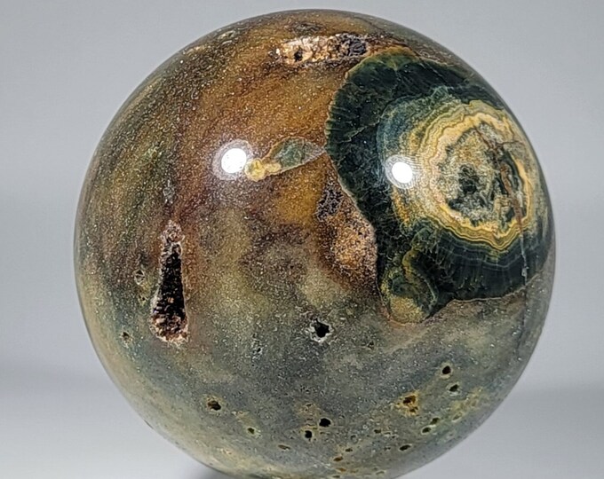 Beautiful 62mm Ocean Jasper Sphere Orbs