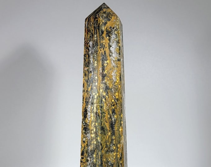 Beautiful 6.6" Tall Ocean Jasper Tower