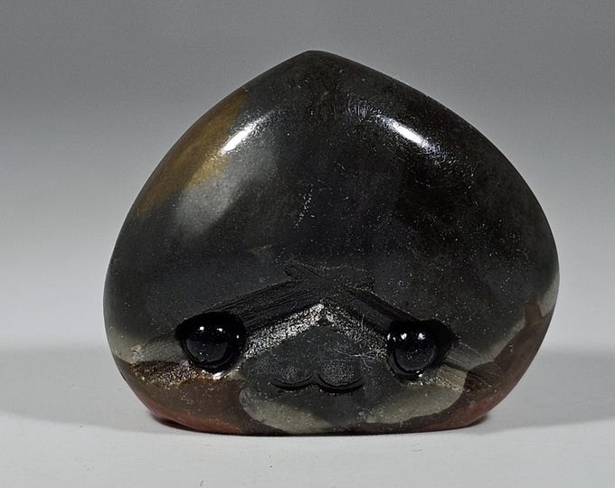 Polychrome Jasper Pet Rock Carving