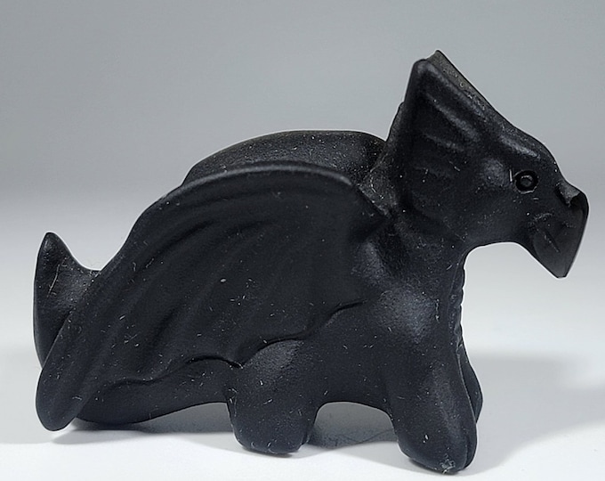 Obsidian Dragon Carving