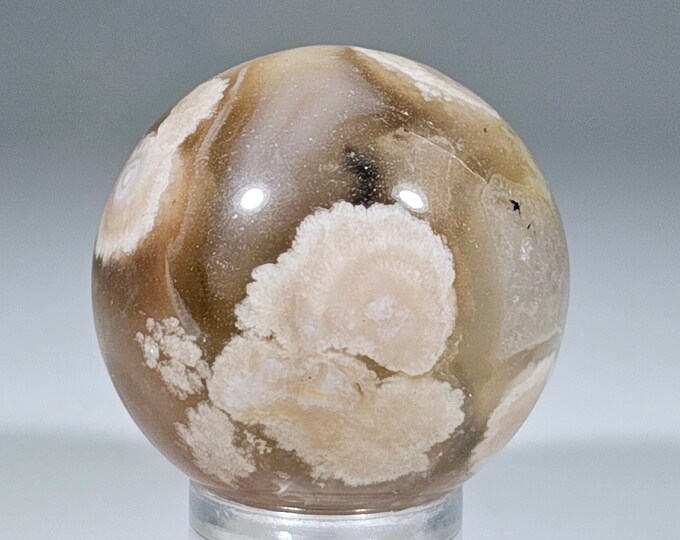 28mm Flower Agate Sphere