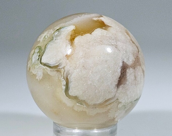 30mm Flower Agate Sphere