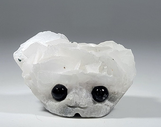 Angel Wing Calcite Pet Rock Carving