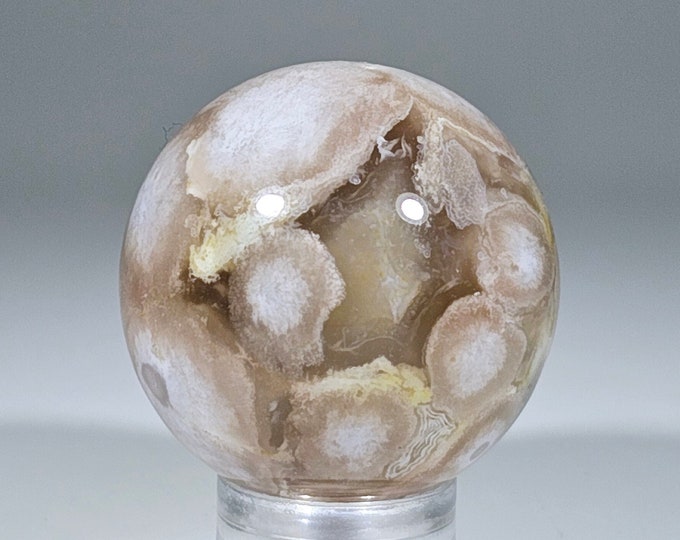29mm Flower Agate Sphere