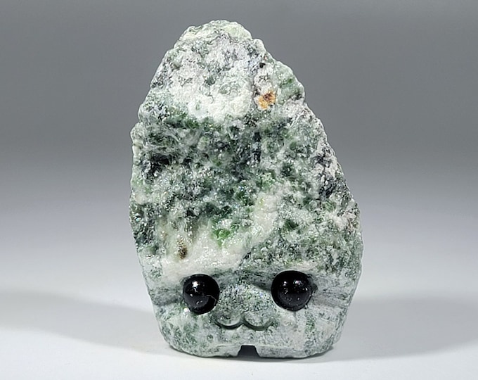 Tree Agate Pet Rock Carving