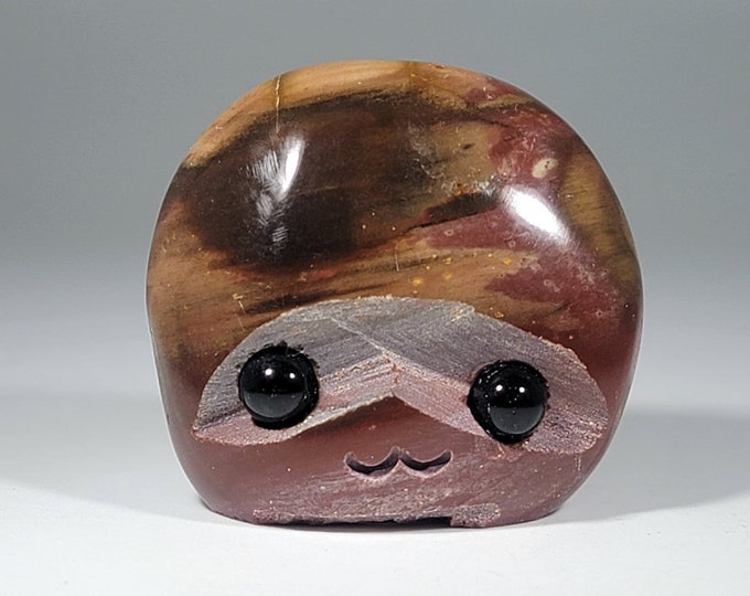 Petrified Wood Pet Rock Carving