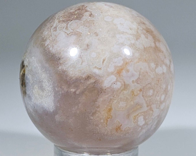 29mm Flower Agate Sphere