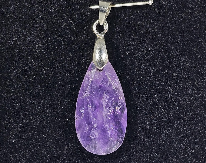 Faceted Amethyst Pendant