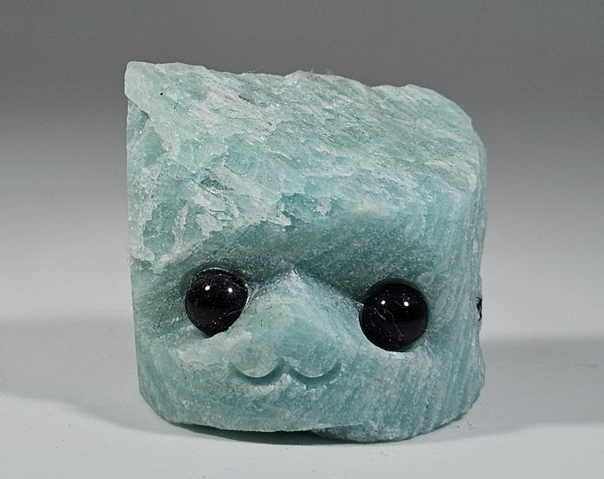 Amazonite Pet Rock Carving