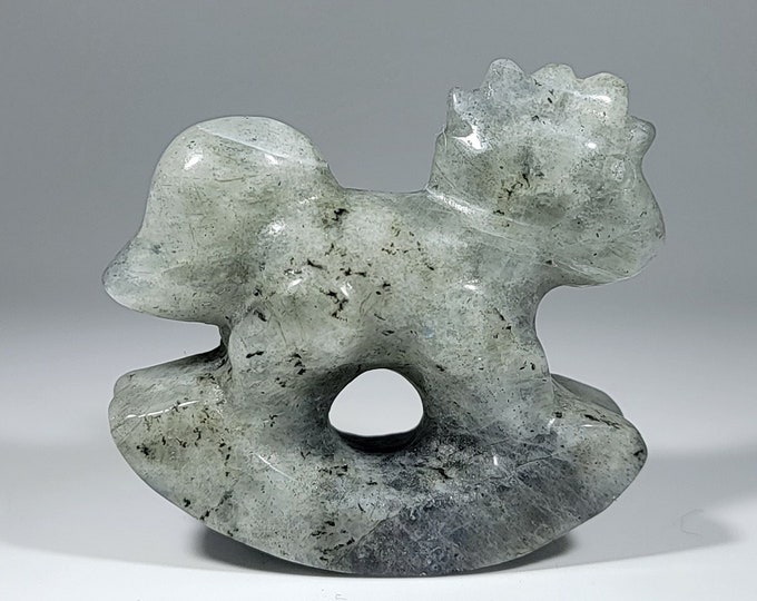 1.8" Labradorite Rocking Horse Carving