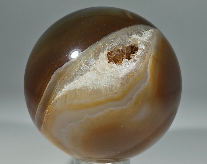 45mm Druzy Carnelian Sphere