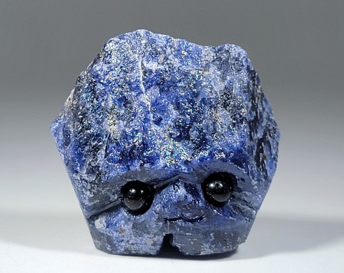 Sodalite Pet Rock Carving