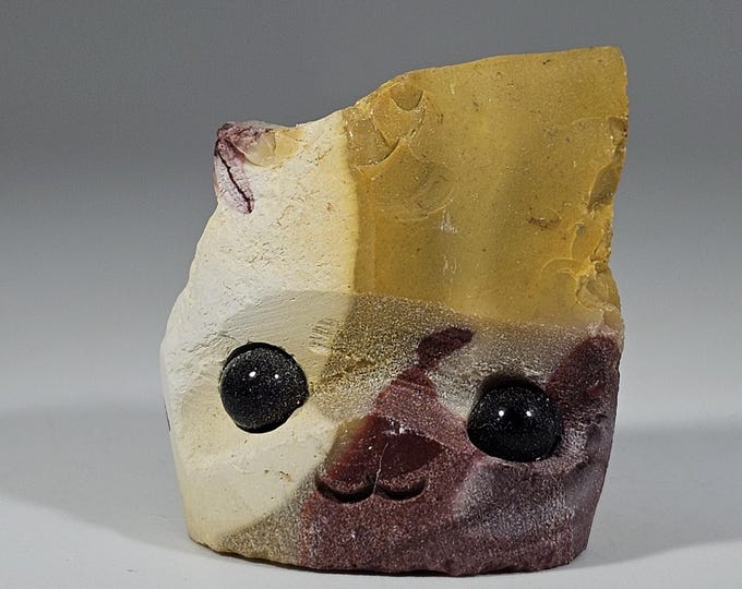 Mookaite Pet Rock Carving