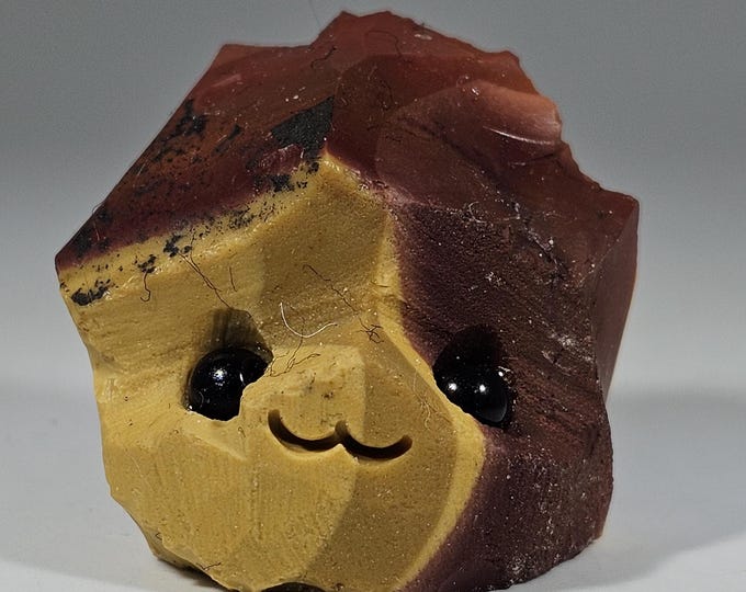 Mookaite Pet Rock Carving
