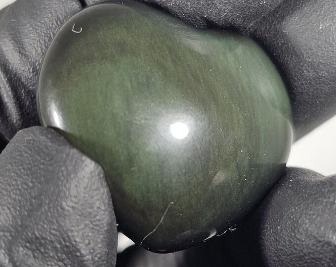 Mini Rainbow Obsidian Heart