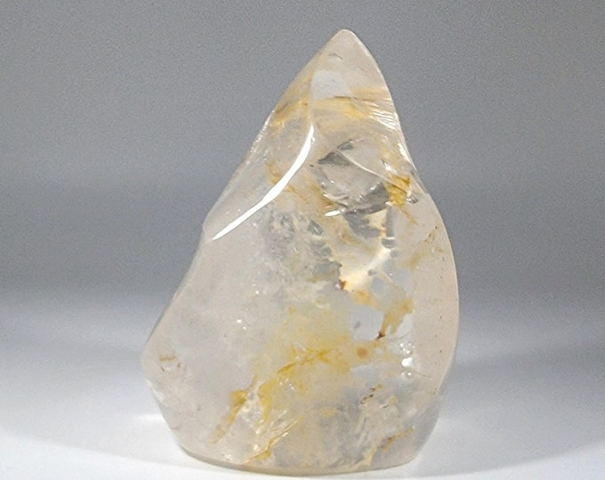 Clear Quartz Flame with Golden Healer